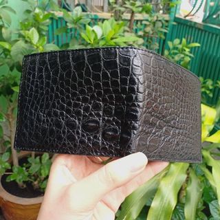 Ví nam da cá sấu da hông 2 mặt