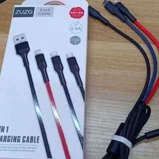 cáp sạc nhanh ZUZG Micro-Type C-Lightning