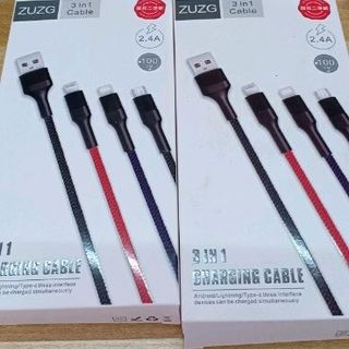 cáp sạc nhanh ZUZG Micro-Type C-Lightning