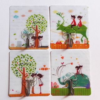 móc dán chịu lực 3D GIAO MÀU HÌNH NGẪU NHIÊN