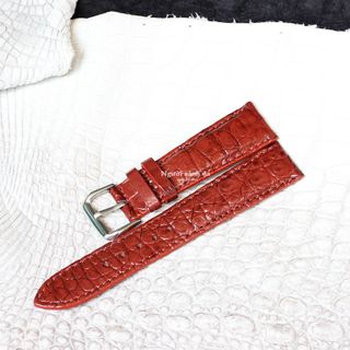 Dây đồng hồ da cá sấu thật