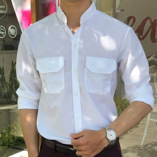 ÁO SƠ MI NAM CỔ TRỤ