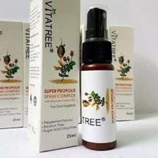 chai xịt keo ong vitatree super propolis with manuka honey 1525ml của úc