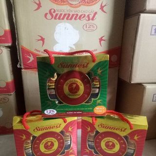 lốc 6 hủ yến xào sunnest kid 16% yến