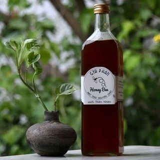 Chai thủy tinh vuông 1L nắp thiếc