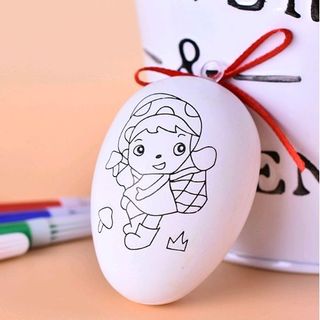 bộ trứng tô màu gồm 1 trứng và 4 bút