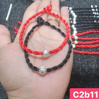Vòng tay mặt bi bạc Vòng tay phong thủy