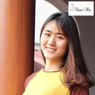 Áo dài 4 tà thêu hoa sen đi chùa màu nâu