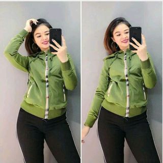 áo khoác da cá phối màu