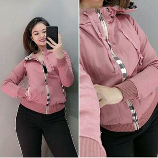 áo khoác da cá phối màu