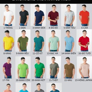 Áo thun nam thoát nhiệt Nhật Bản cam kết 100 cotton xanh biển giá sỉ​ giá bán buôn có 25 màu lựa chọn