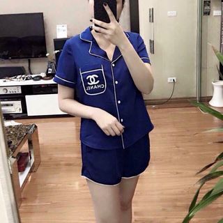 Bộ ngủ pizama áo cộc quần cộc
