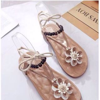 Giày sandal hoa cute