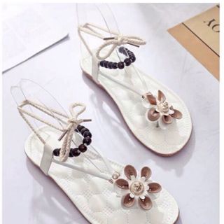 Giày sandal hoa cute