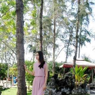 Set bộ quần ống đứng áo bèo lưng chuẩn
