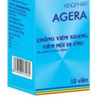 VIÊN UỐNG KINGPHAR AGERA Chống viêm chống dị ứng hỗ trợ điều trị viêm mũi dị ứng viêm xoang hắt hơi sổ mũi giá sỉ