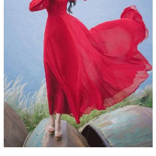 Đầm Maxi Cổ Trụ