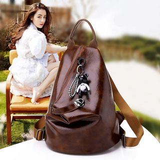 Balo Thời Trang Da Mềm Khóa Chéo Phong Cách Hàn Quốc D8073