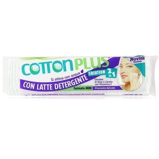 Bông Tẩy Trang Cotton Plus 2 Trong 1 Chiết Xuất Lô Hội Cà Rốt Vitamin E 60 miếng