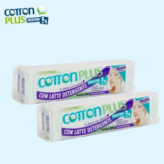 Bông Tẩy Trang Cotton Plus 2 Trong 1 Chiết Xuất Lô Hội Cà Rốt Vitamin E 60 miếng
