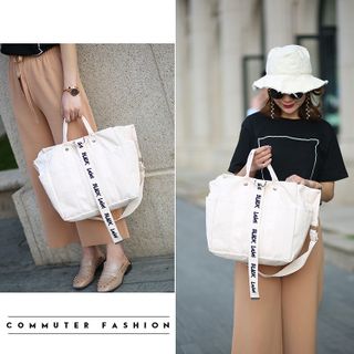 Túi Vải Canvas Phối Chữ Trẻ Trung Năng Động Giá Tốt D024