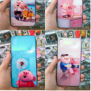 ốp heo kute bóng giả gương lưng cứng