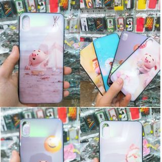ốp heo kute bóng giả gương lưng cứng