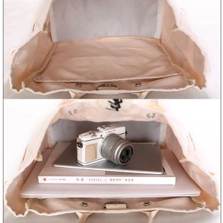 Túi Vải Canvas Phối Chữ Trẻ Trung Năng Động Giá Tốt D024