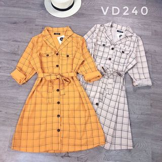 ĐẦM SƠ MI 2 TÚI ĐẮP