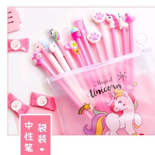 Bộ 10 Bút gel túi Unicorn
