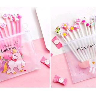 Bộ 10 Bút gel túi Unicorn