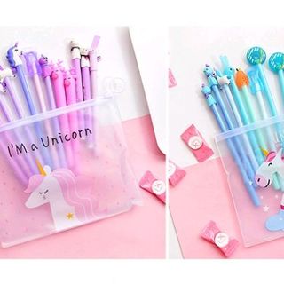 Bộ 10 Bút gel túi Unicorn