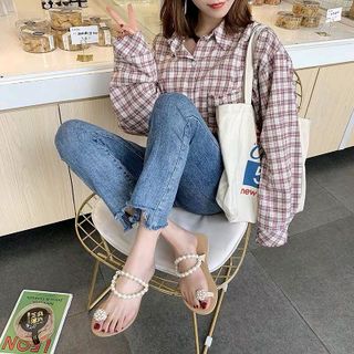 dép xỏ ngón ngọc phối đá