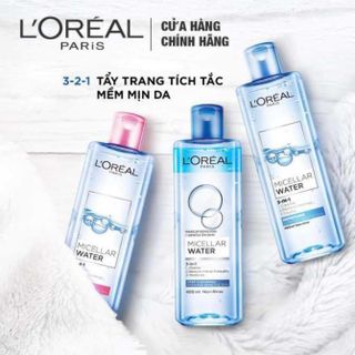 Nước Tẩy Trang Dưỡng Ẩm 3 Trong 1 L’oreal Paris Micella Water 400ml Dành cho da dầu