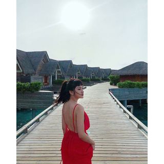 Đầm Maxi Cổ Đổ