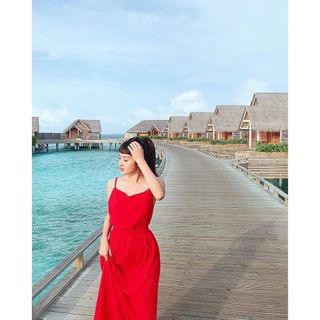 Đầm Maxi Cổ Đổ