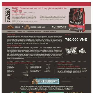 Nutrience Subzero Prairie Red - Thức ăn khô cho chó