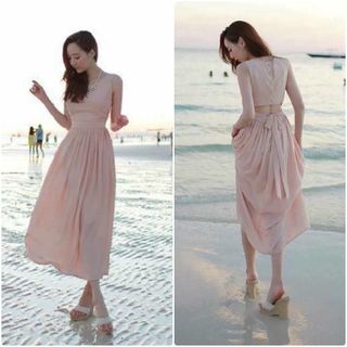 Đầm Maxi Cổ Tròn