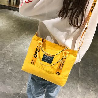 Túi Vải Canvas Phối Chữ Thời Thượng D020