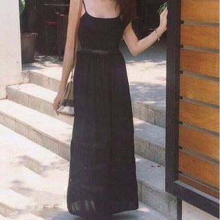 Đầm Maxi Ren Tầng