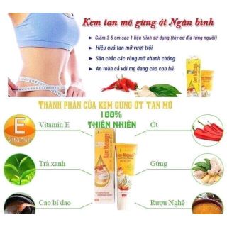 kem tan mỡ massage ngân bình