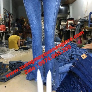 Chuyên sỉ quần jean nữ lưng cao