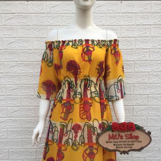 Đầm trễ vai chun