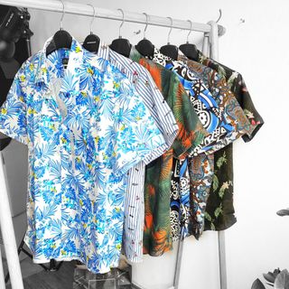 Áo sơ mi hoạ tiết zr