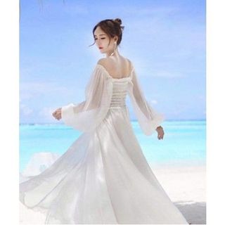 Đầm Maxi Cúp Ngực Tay Rời