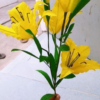 hoa ly từ giấy nhún