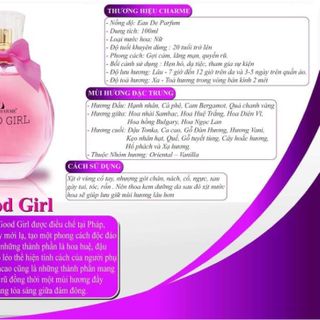 Nước hoa nữ Charme Good girl 100ml giá sỉ