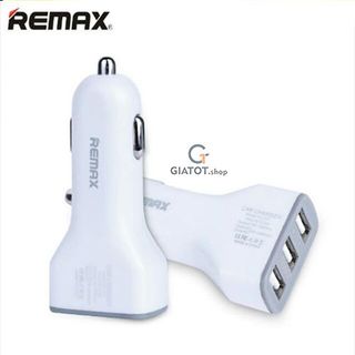 Tẩu sạc nhanh ô tô 3 cổng USB 36A Remax xịn CC301