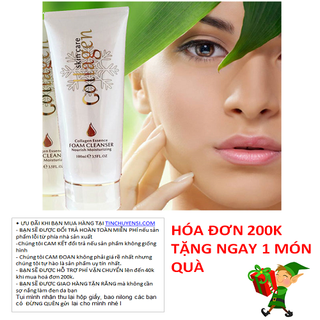 Sữa rửa mặt Colagen Skin Care Foam Cleanser giúp trắng da