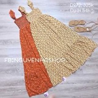MAXI HOA NHÍ BO THUN NGỰC